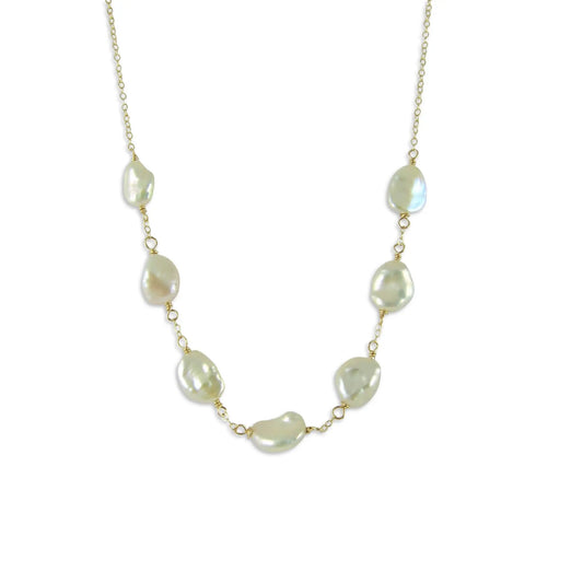 7 Drop Freshwater Pearl Necklace