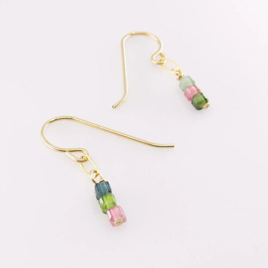 Watermelon Tourmaline Earrings J.Mills Studio