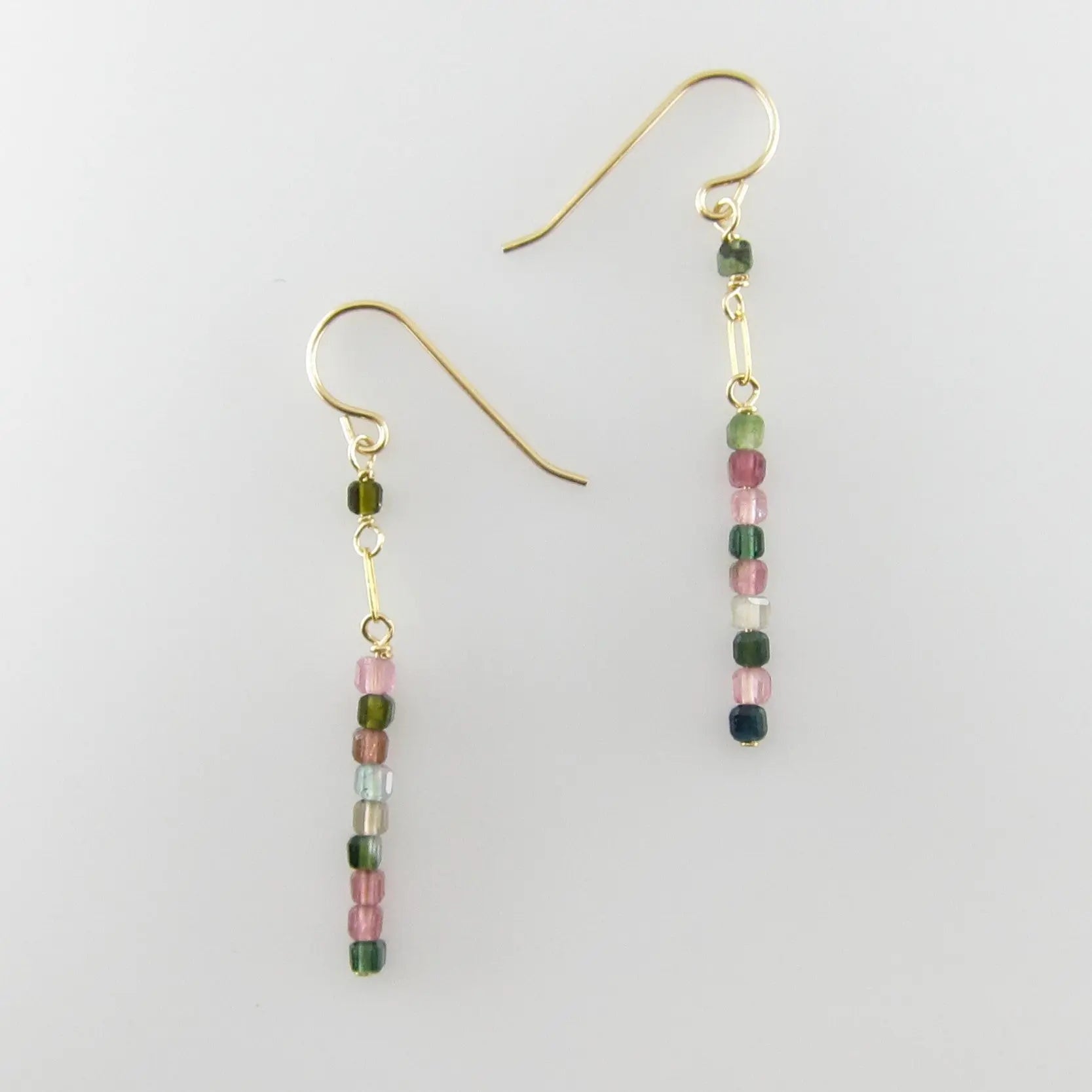 Watermelon Tourmaline Stack Earrings J.Mills Studio