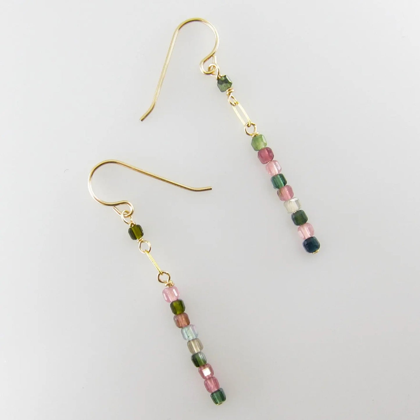 Watermelon Tourmaline Stack Earrings J.Mills Studio