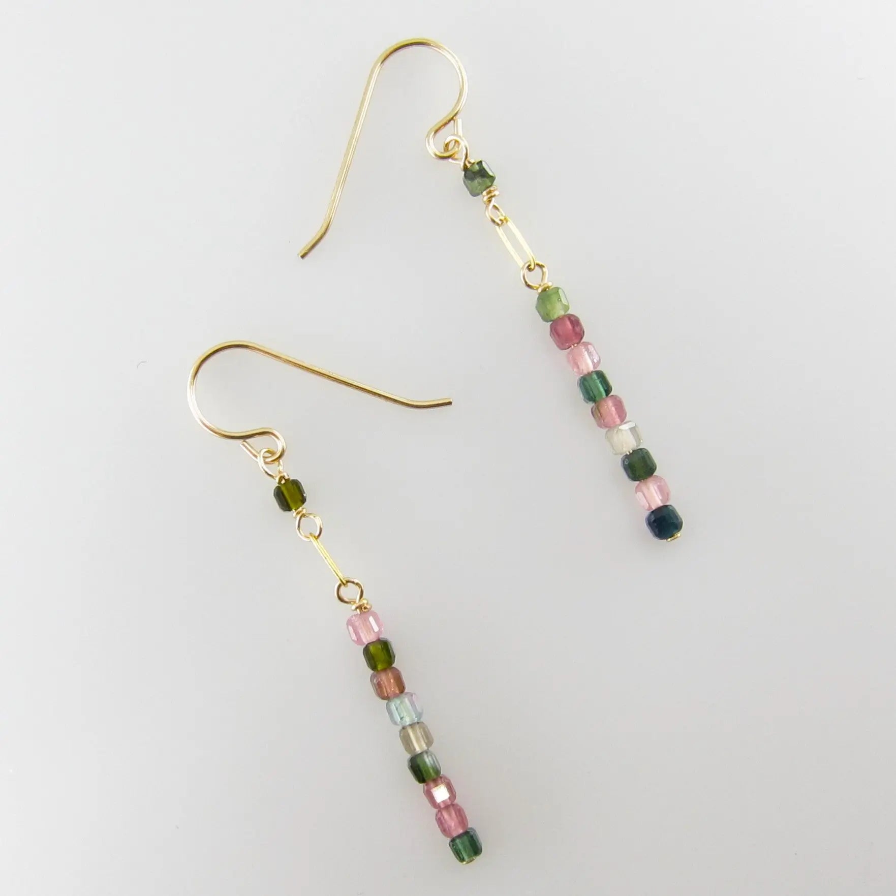 Watermelon Tourmaline Stack Earrings J.Mills Studio