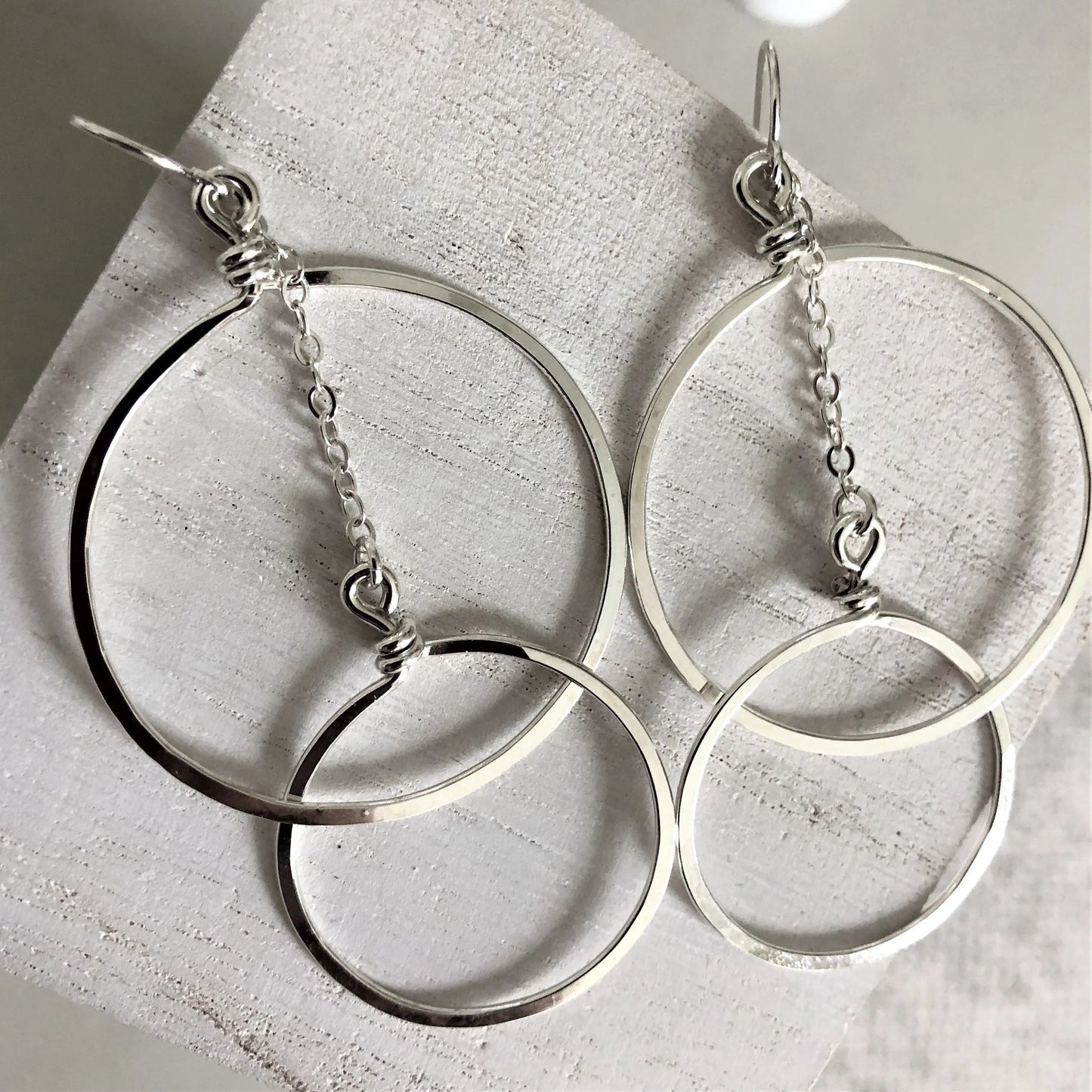 Double Circle Statement Earrings