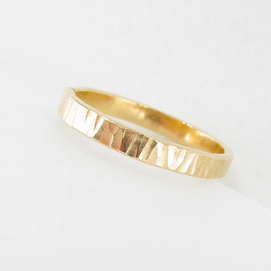 Forged Hammer Textured Rings J.Mills Studio