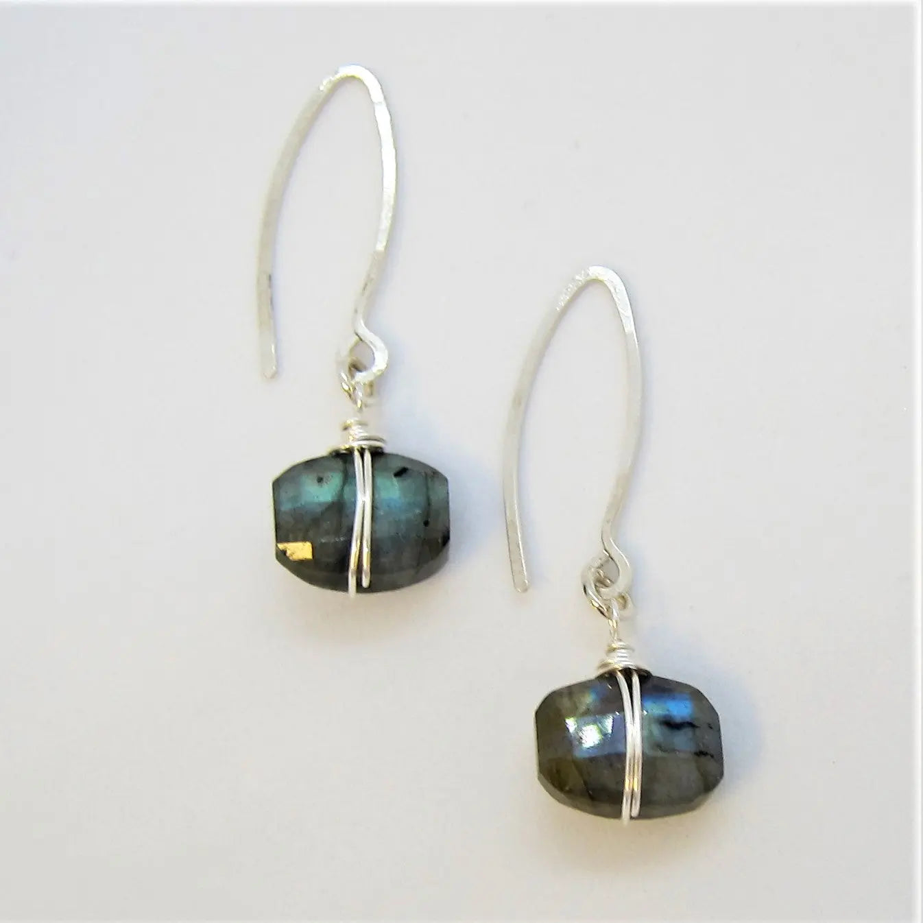 Faceted Labradorite Earrings