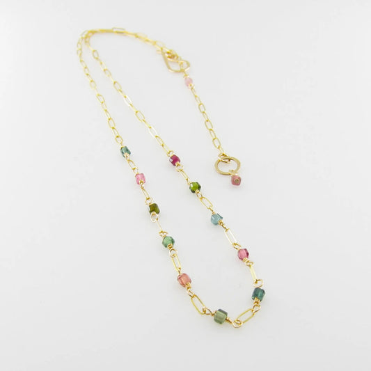 Watermelon Tourmaline Necklace J.Mills Studio