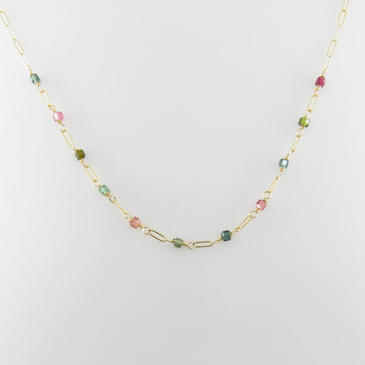 Watermelon Tourmaline Necklace J.Mills Studio