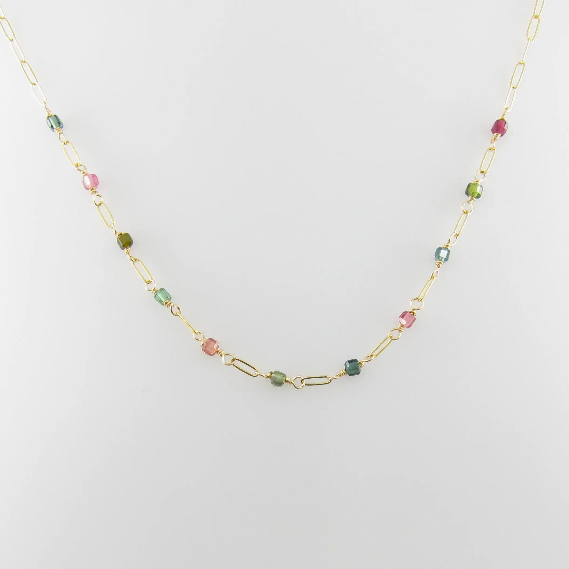Watermelon Tourmaline Necklace J.Mills Studio