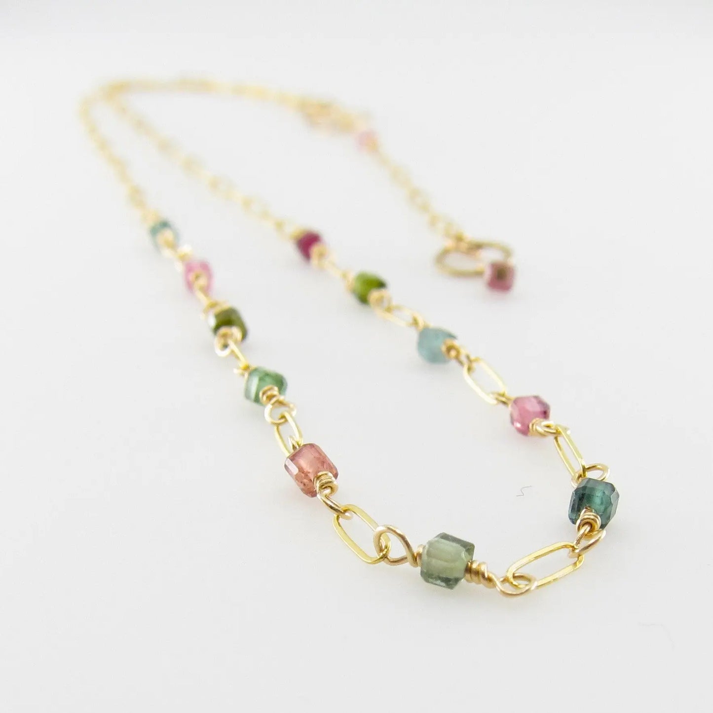 Watermelon Tourmaline Necklace J.Mills Studio