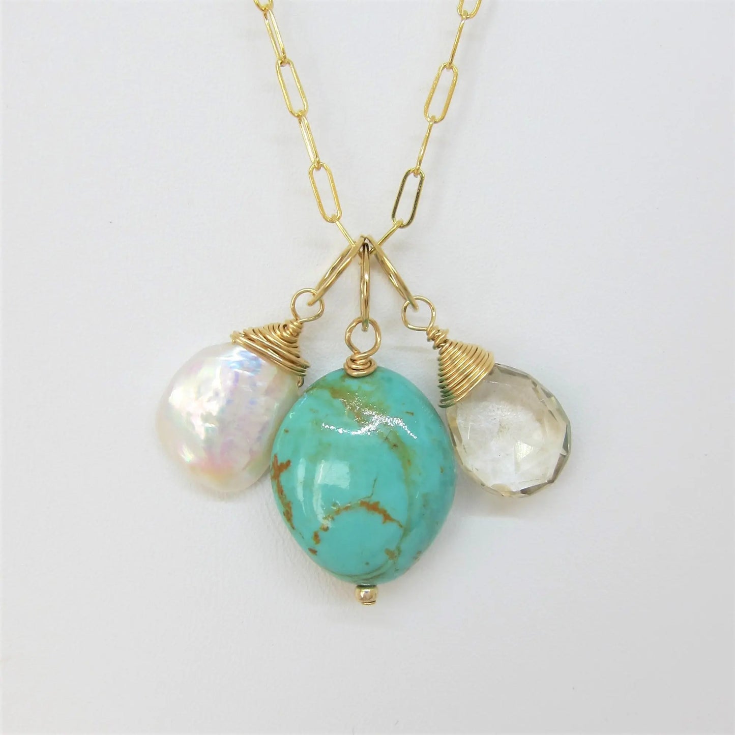 Gemstone Charm Necklace