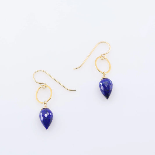 Simple Gemstone Drop Earrings, 4 Variations J.Mills Studio