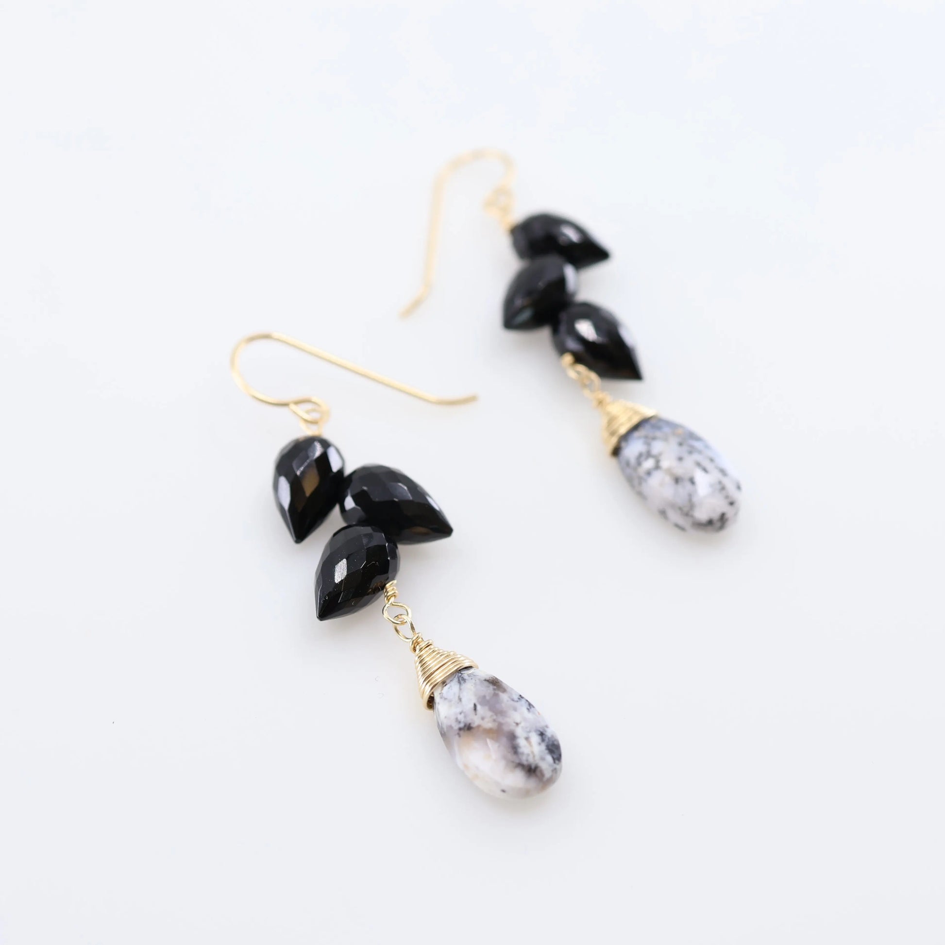Fancy Cut Gemstone Cluster Earrings, 3 Variations J.Mills Studio