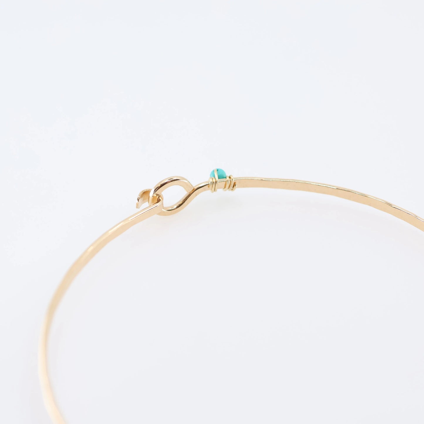 Hand-forged Bangle Bracelet wrapped in tiny gemstones, multiple variations - J.Mills Studio