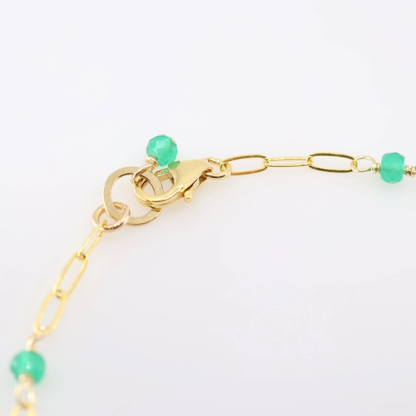 Tiny Gemstone Bracelet, Green Onyx J.Mills Studio