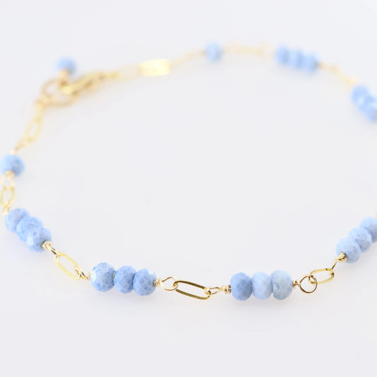 Tiny Gemstone Bracelet, Blue Opal J.Mills Studio