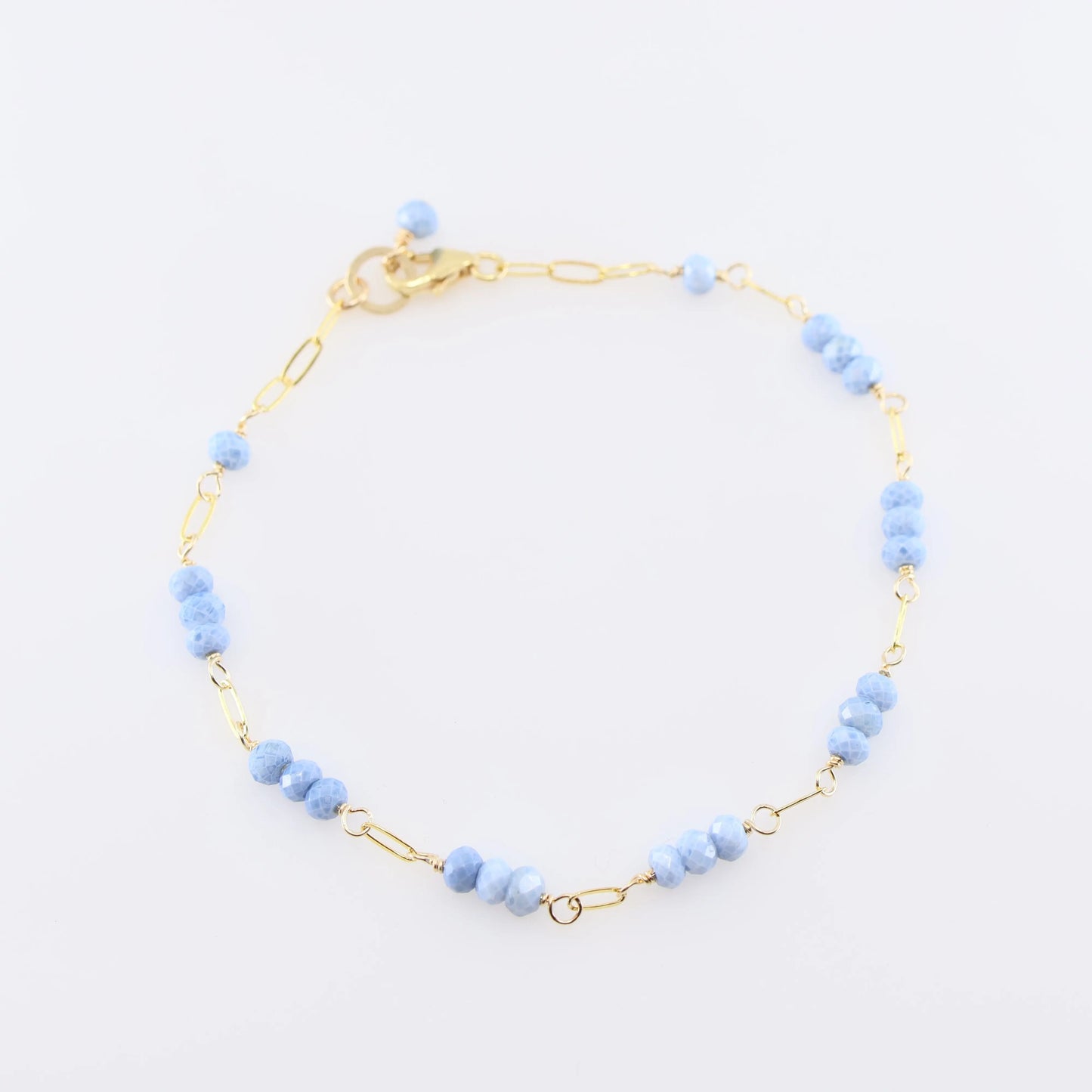 Tiny Gemstone Bracelet, Blue Opal J.Mills Studio