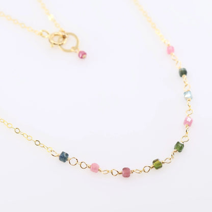 Tiny Gemstone Layering Necklace, 3 Variations J.Mills Studio