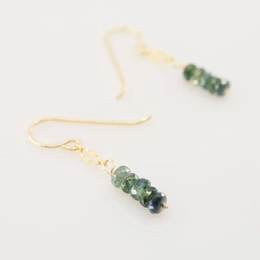 Tiny Australian Sapphire Stack Earrings J.Mills Studio