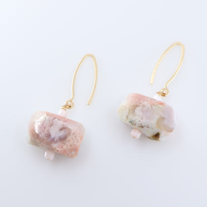 Cherry Blossom Agate Earrings J.Mills Studio