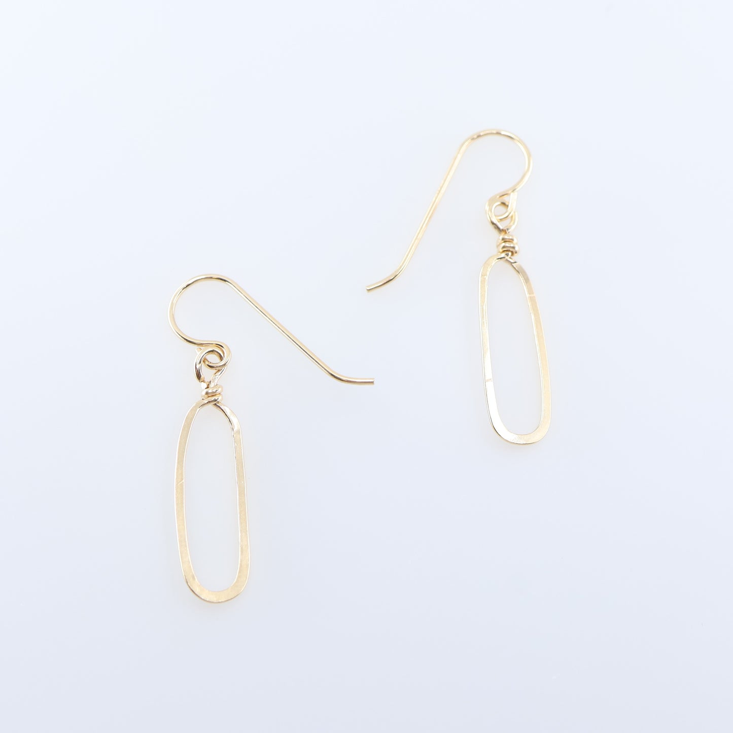 Forged Paperclip Link Earrings J.Mills Studio