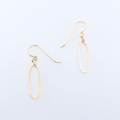 Forged Paperclip Link Earrings J.Mills Studio