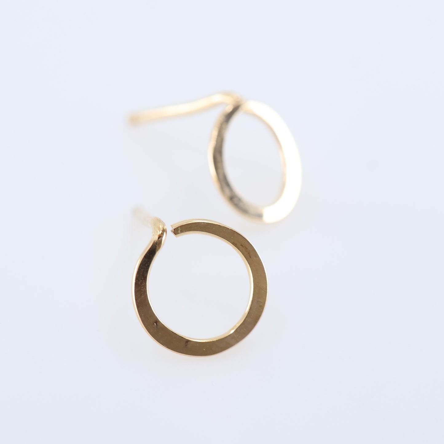 Forged Circle Stud Earrings J.Mills Studio