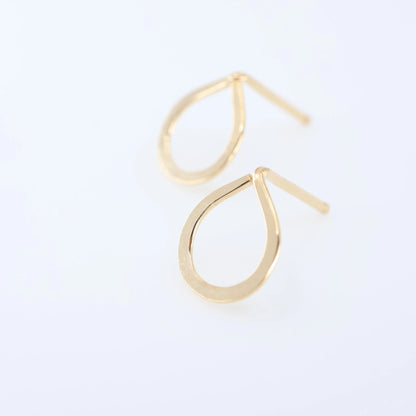 Forged Teardrop Stud Earrings J.Mills Studio