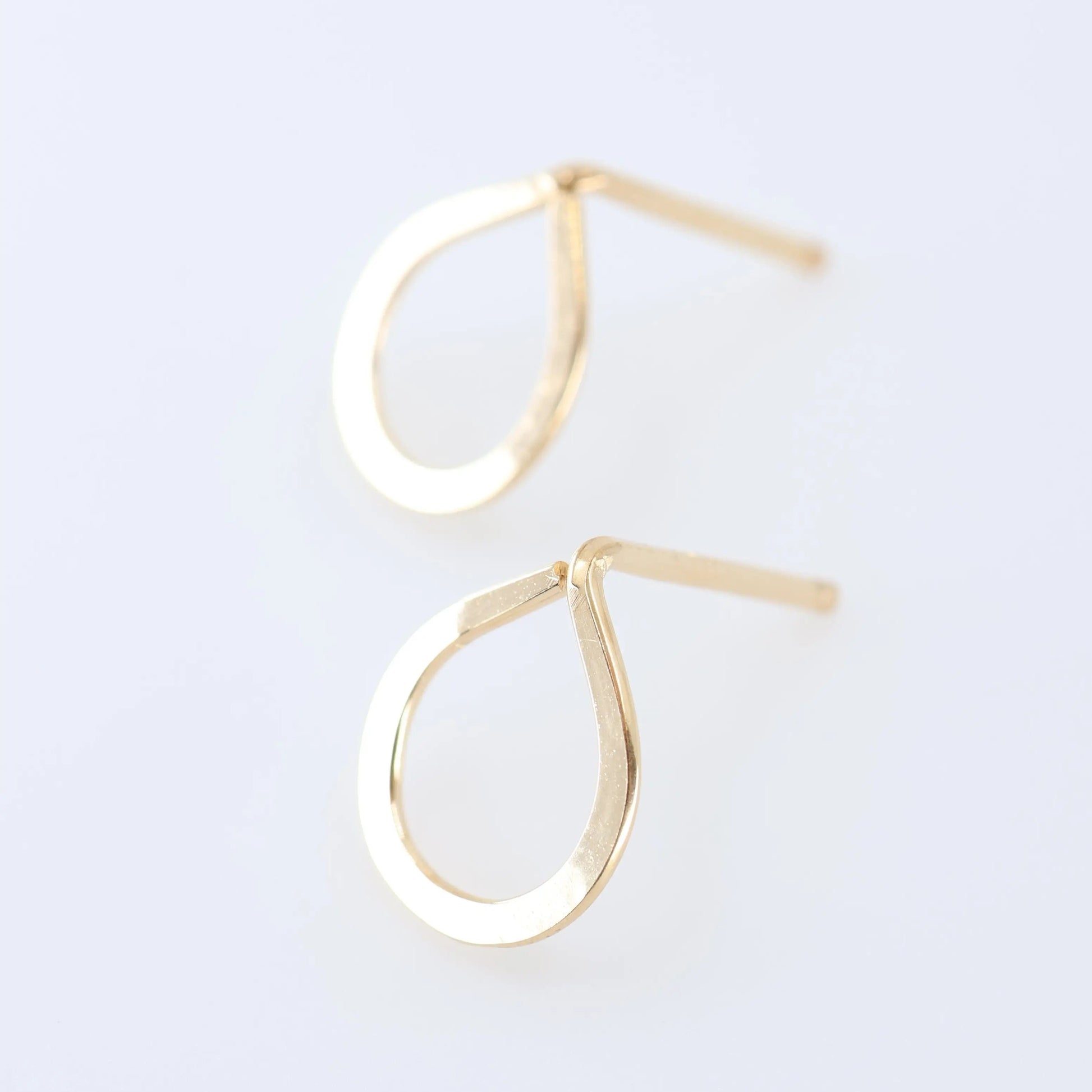 Forged Teardrop Stud Earrings J.Mills Studio