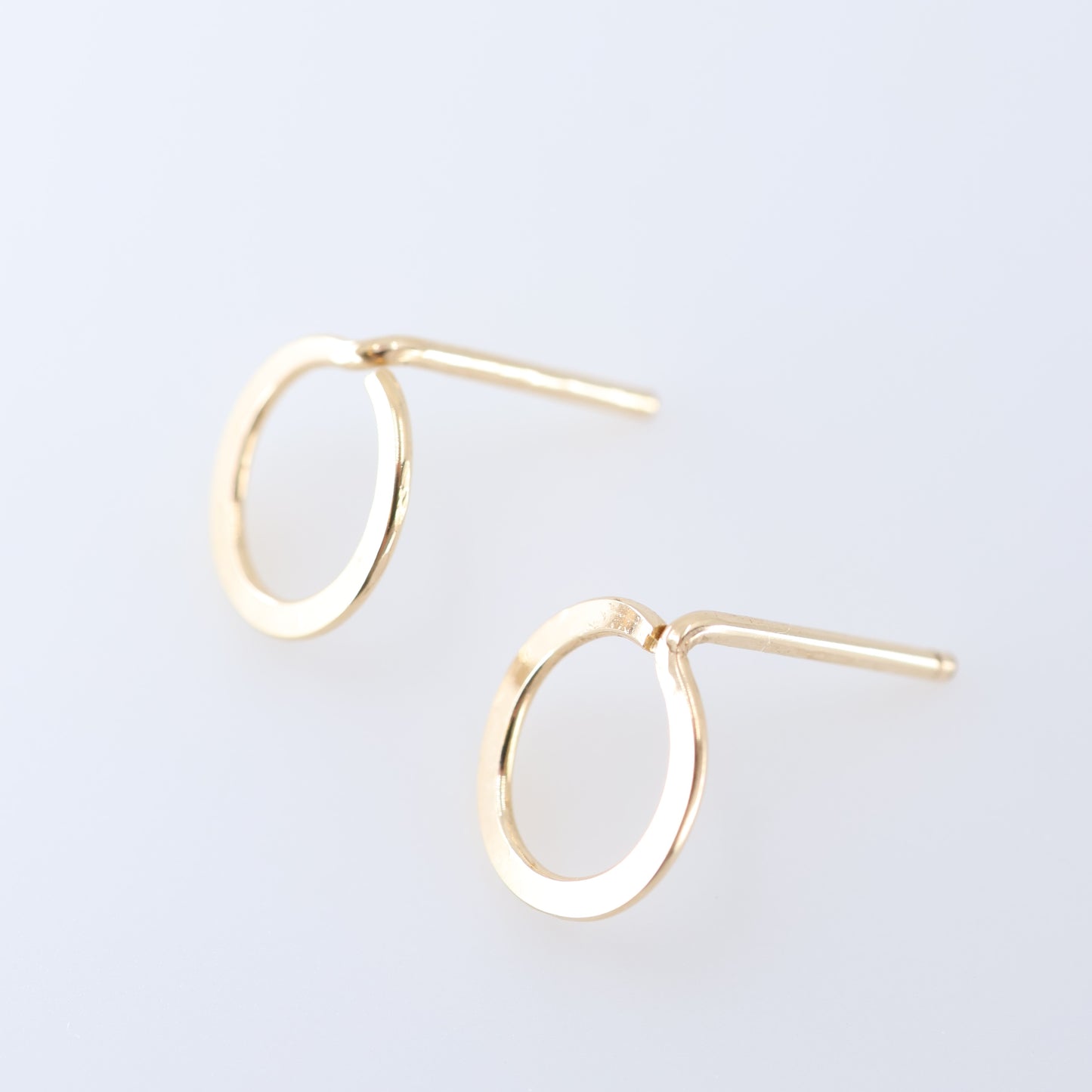 Forged Circle Stud Earrings J.Mills Studio