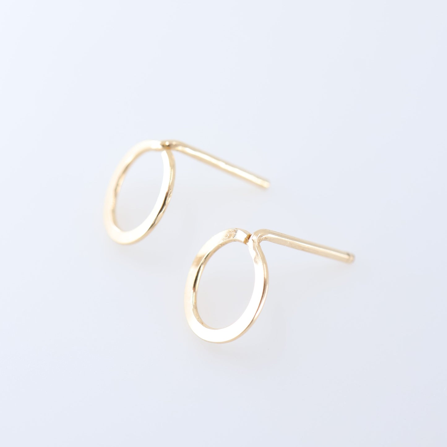 Forged Circle Stud Earrings J.Mills Studio