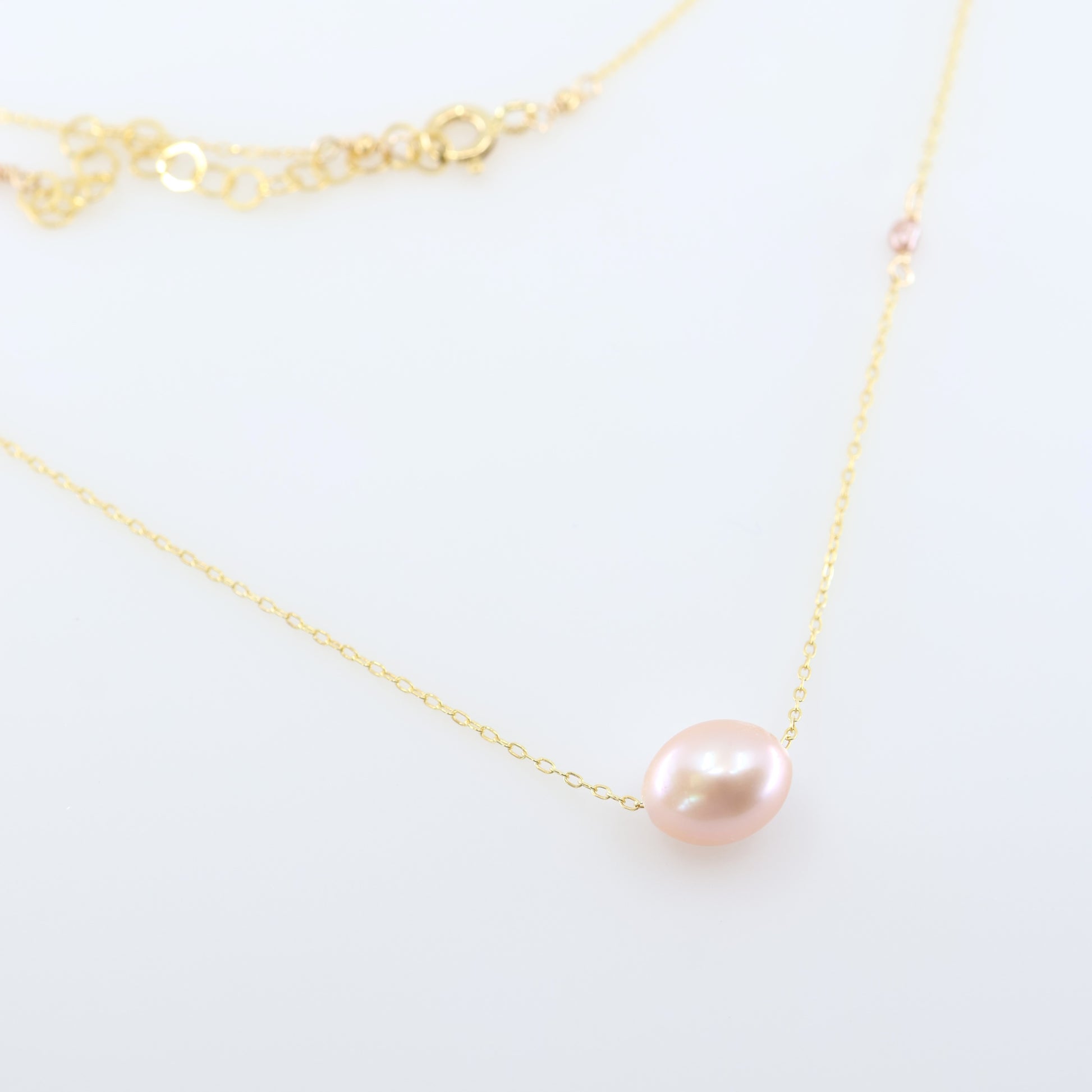 Solo Pink Rice Pearl Necklace J.Mills Studio