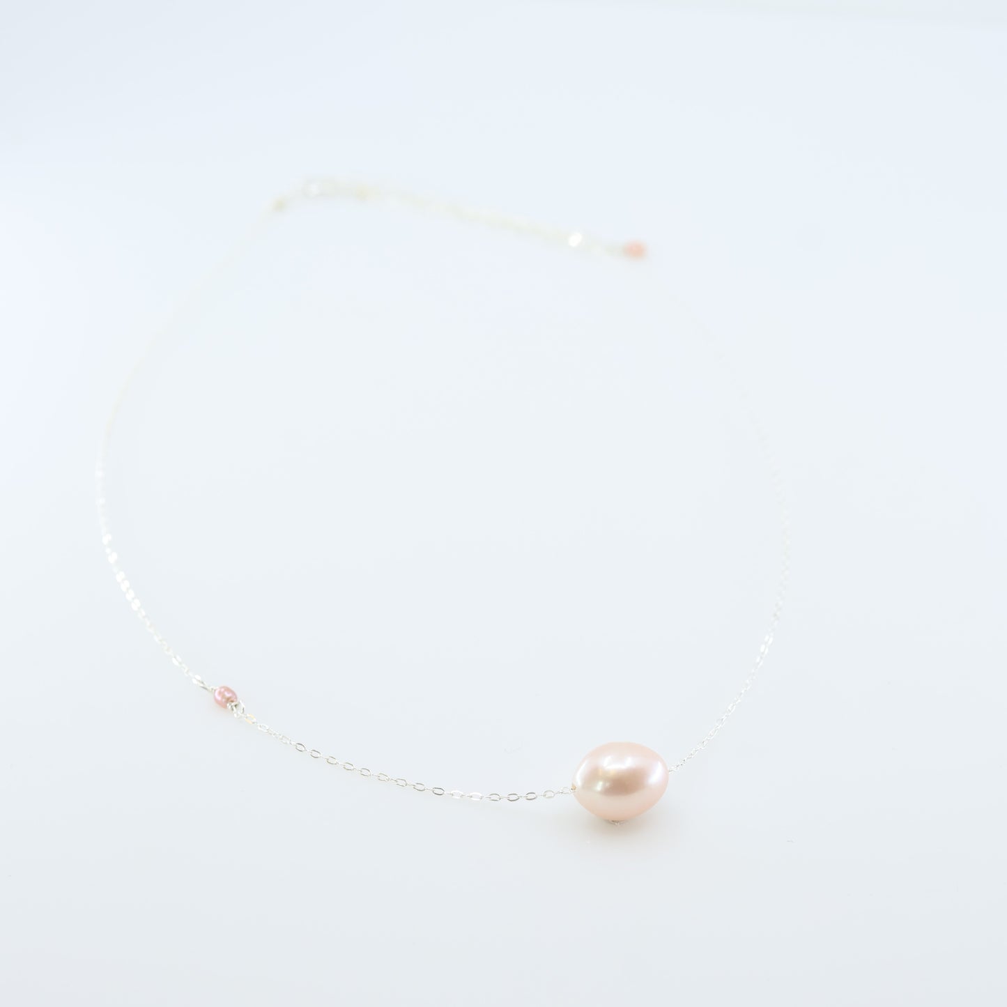 Solo Pink Rice Pearl Necklace J.Mills Studio