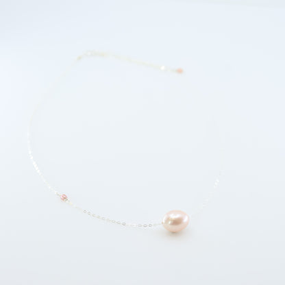 Solo Pink Rice Pearl Necklace J.Mills Studio