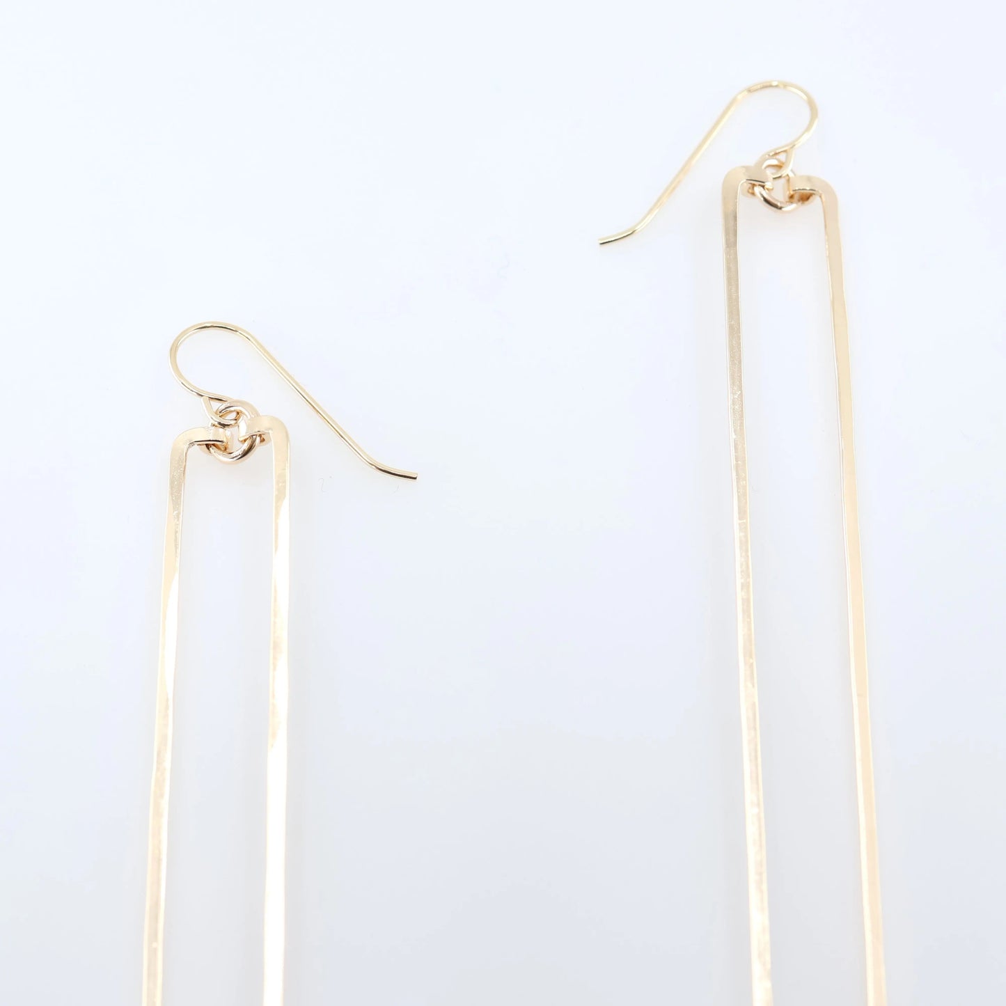 Large Forged Rectangle Earrings J. Mills Studio