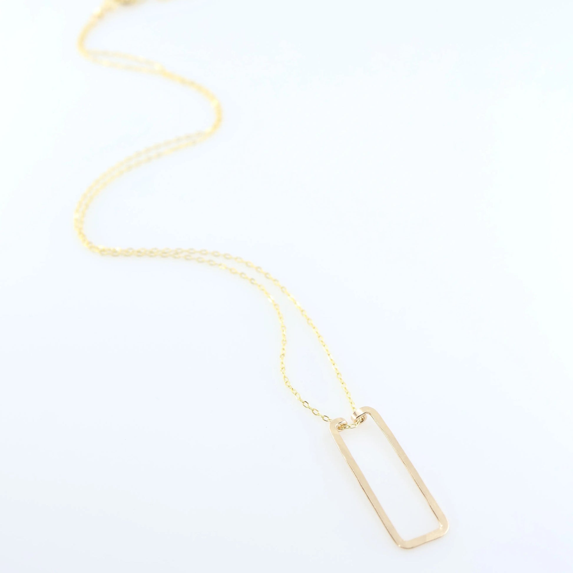 Forged Small Rectangle Necklace J.Mills Studio