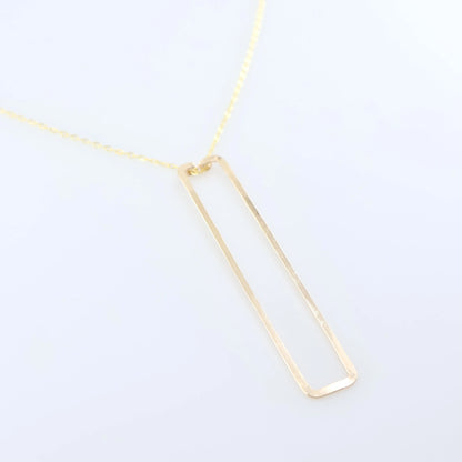 Forged Rectangle Necklace J.Mills Studio