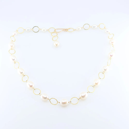 Large Rice Pearl Necklace J.Mills Studio