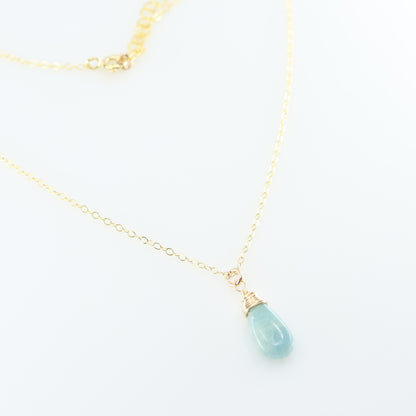 Milky Aquamarine Necklace