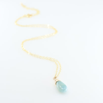 Milky Aquamarine Necklace