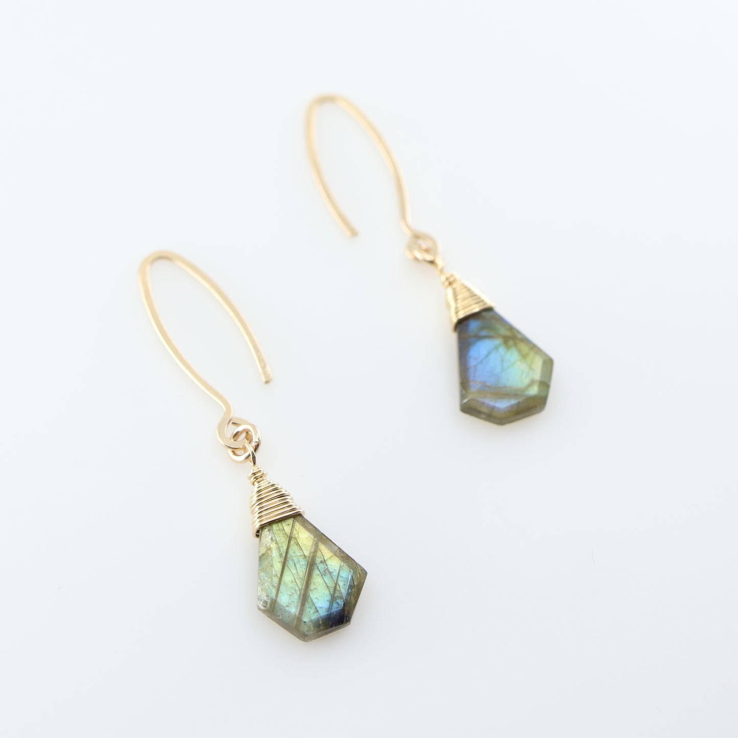 Labradorite Slab Earrings