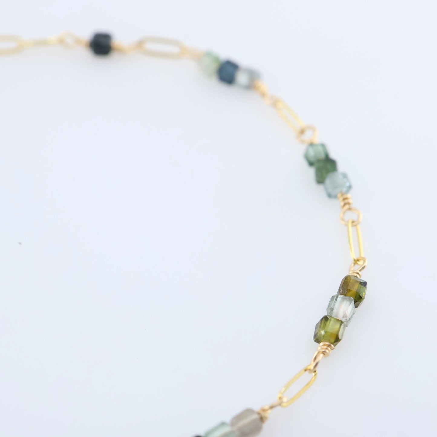 Green Tourmaline and Bracelet J.Mills Studio