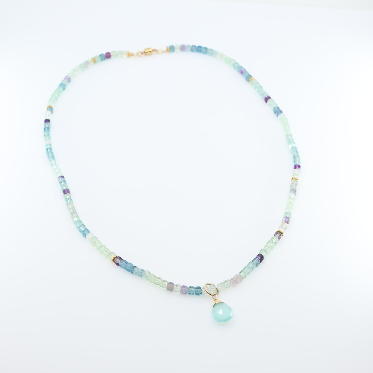 Rainbow Fluorite Wrap Bracelet or Necklace