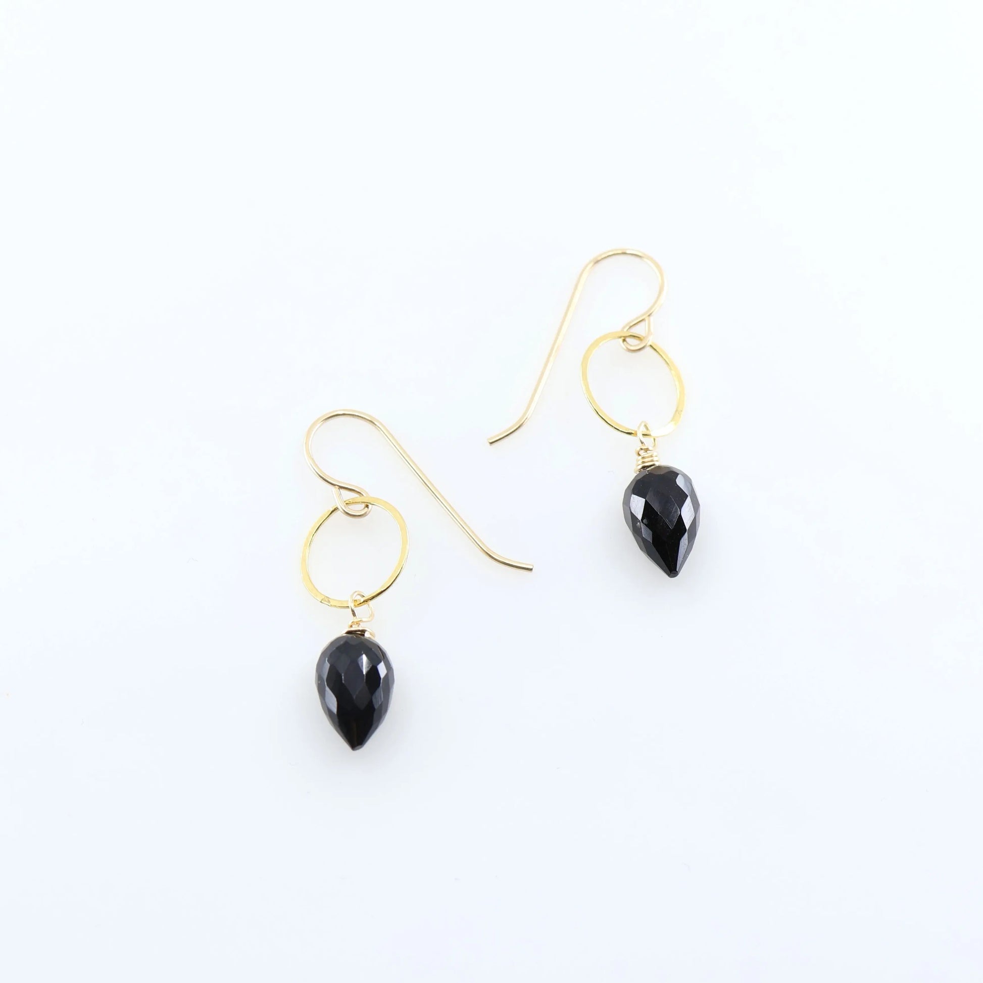 Simple Gemstone and Oval Drop Earrings, 3 Stone Variations J.Mills Studio