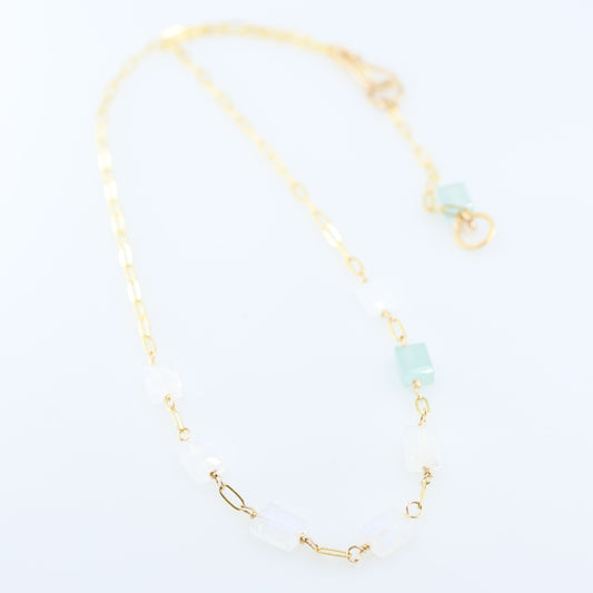7 Drop Pink Freshwater Pearl Necklace (Copy) J.Mills Studio