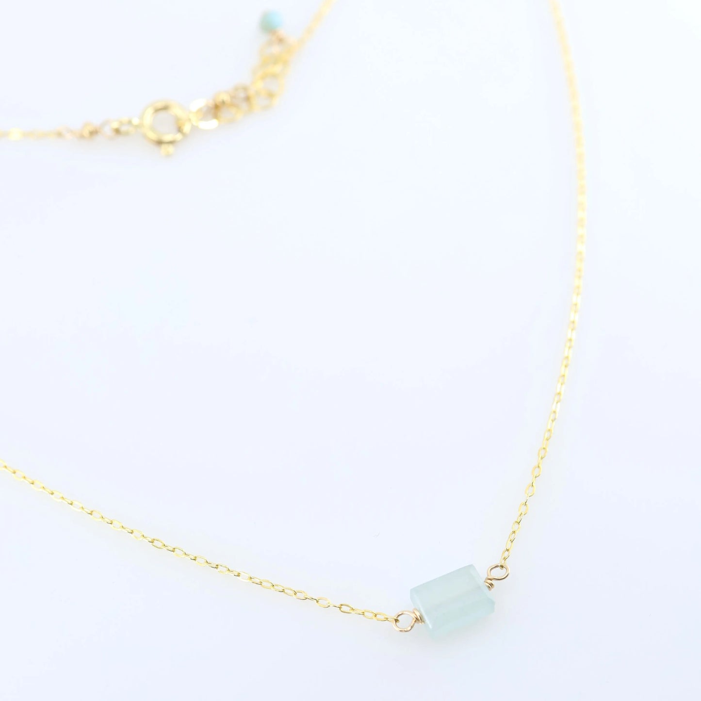 Single Rectangle Gemstone Necklace J.Mills Studio