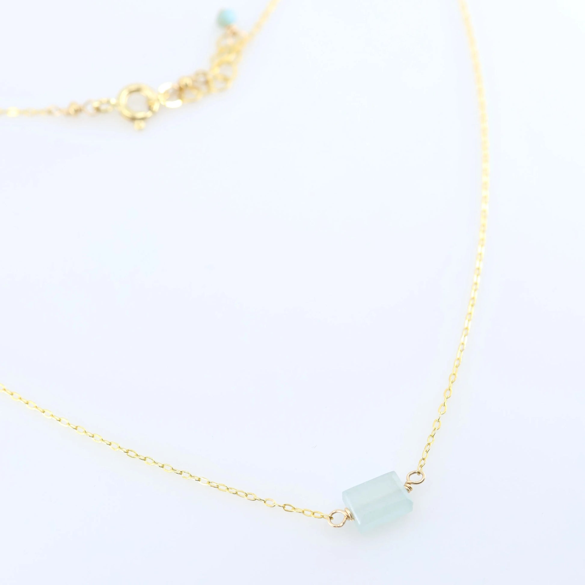 Single Rectangle Gemstone Necklace J.Mills Studio