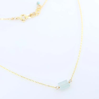 Single Rectangle Gemstone Necklace J.Mills Studio
