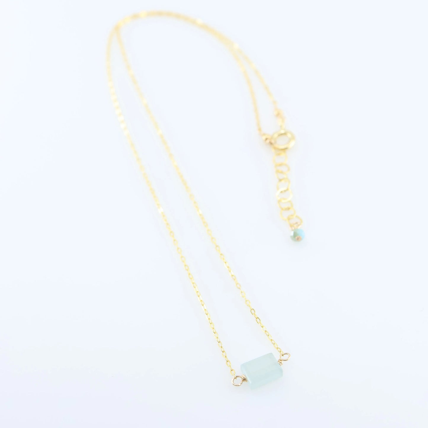 Single Rectangle Gemstone Necklace J.Mills Studio