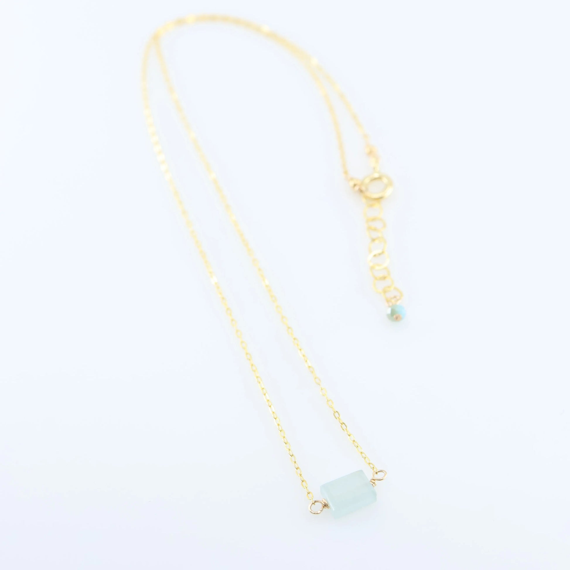 Single Rectangle Gemstone Necklace J.Mills Studio