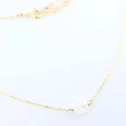 Single Rectangle Gemstone Necklace J.Mills Studio
