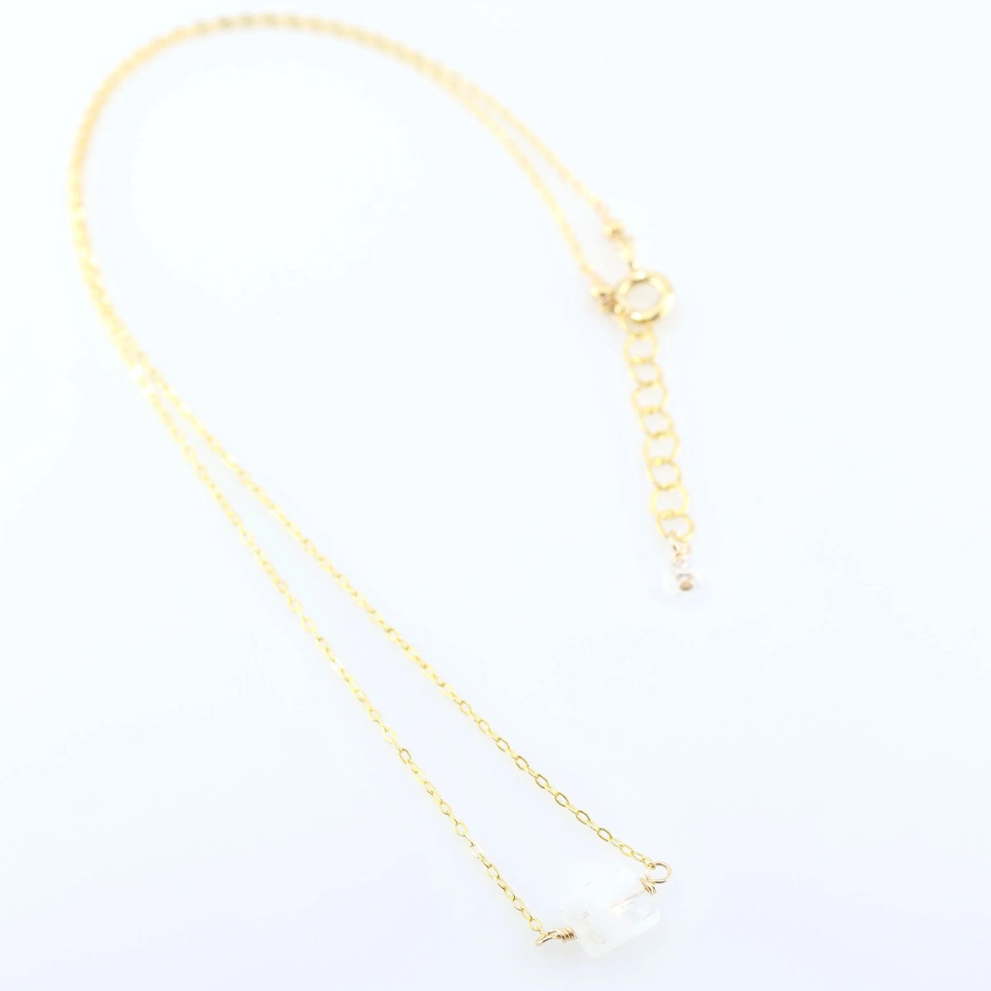 Single Rectangle Gemstone Necklace J.Mills Studio